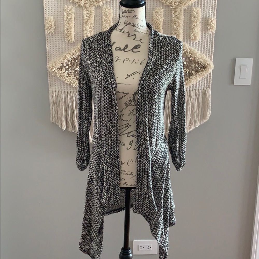 American rag cardigan crochet back
